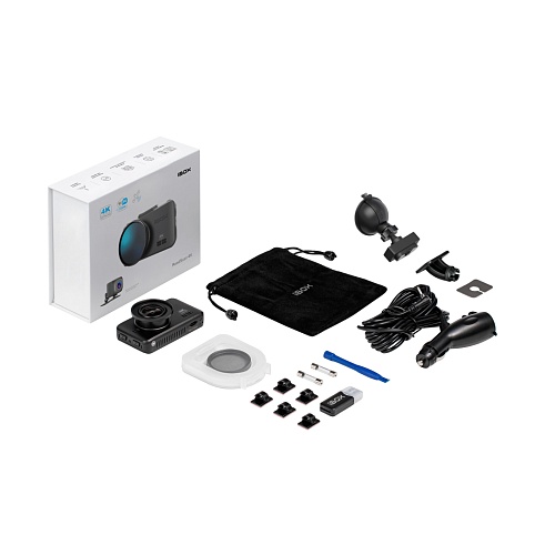 Видеорегистратор без базы камер iBOX RoadScan 4K WiFi Dual + Камера заднего вида RC FHD11